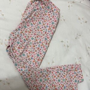 Beaufort Bonnet Floral Print Pink Leggings EUC 3T